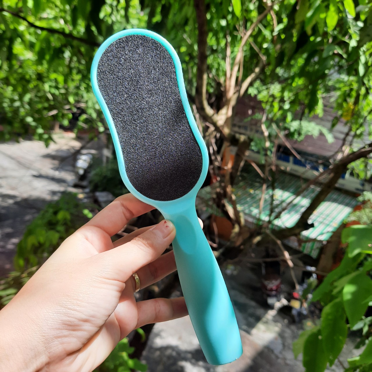 Dụng Cụ Chà Gót Chân Ceramic Pedicure File tặng kèm móc khóa- 1 cái chọn màu ngẫu nhiên