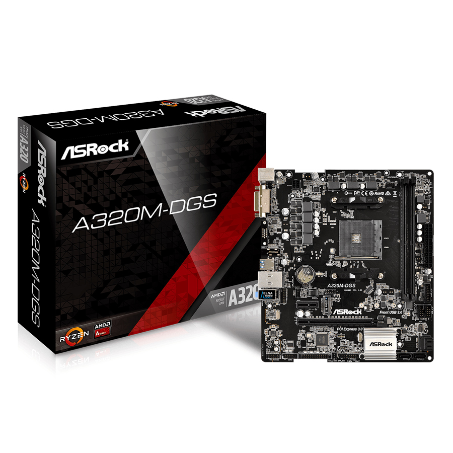 Bo Mạch Chủ Asrock A320M-DGS - Hàng Nhập khẩu