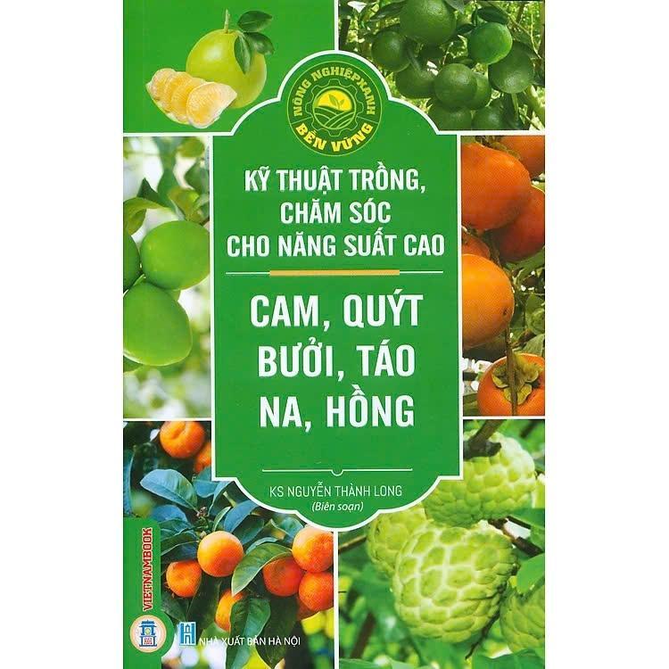 Sách - Kỹ Thuật Trồng, Chăm Sóc Cho Năng Suất Cao - Cam, Quýt, Bưởi, Táo, Na, Hồng - VIETNAMBOOK