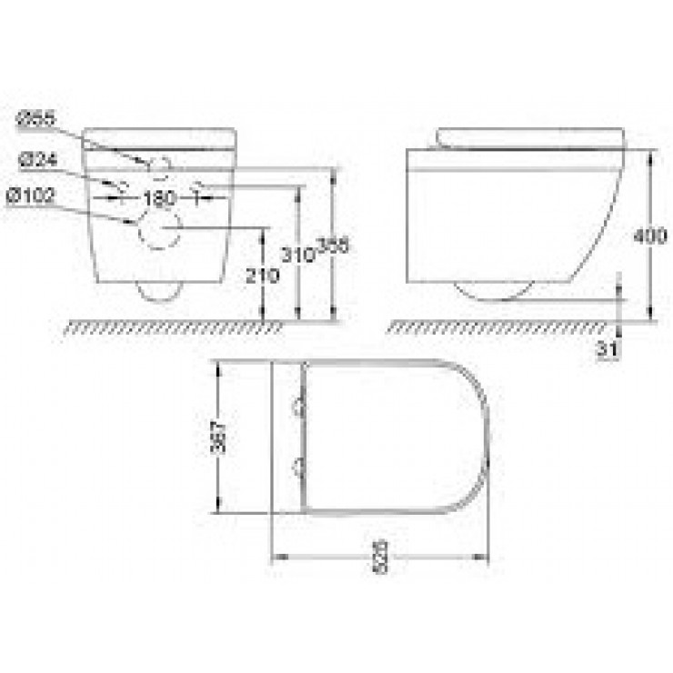 Bồn Cầu Grohe 39205000 Eurosmart Treo Tường