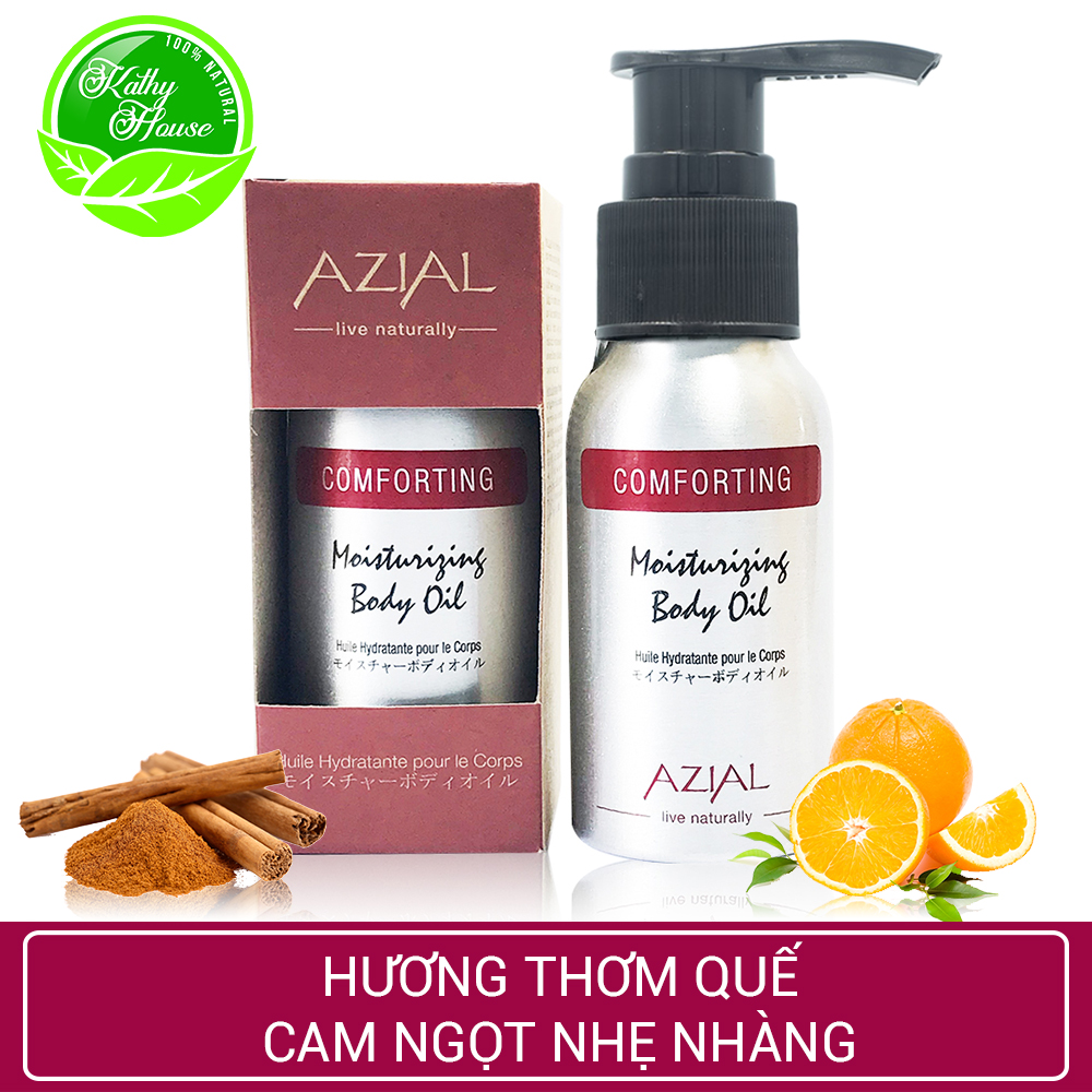 Tinh dầu Massage Body AZIAL Comforting Moisturizing Body Oil, dưỡng ẩm, giảm nhức mỏi, tạo giấc ngủ sâu, chai 50ml