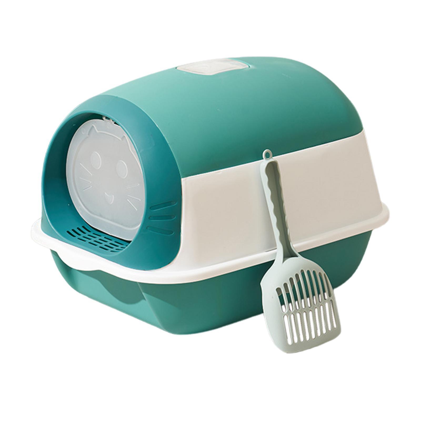Fully Enclosed Cat Toilet for Indoor Cats Hooded Cat Litter Box Kitten Potty Bedpan Kitty Litter Pan Removable Pet Litter Box Pet Litter Tray