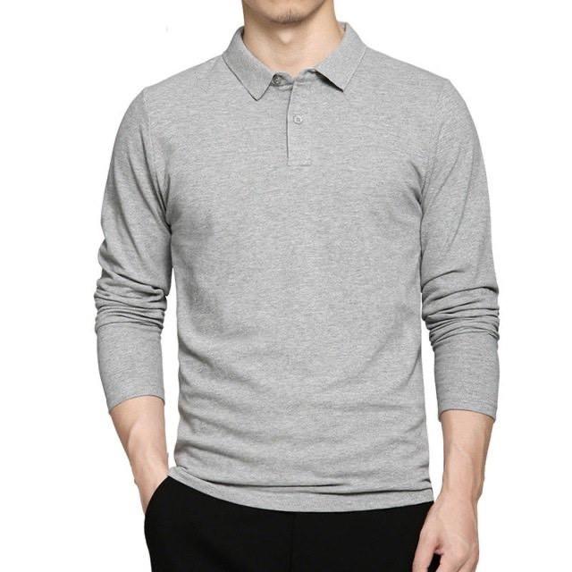 Áo Thun Dài Tay - Áo Thun Giữ Nhiệt Cổ Bẻ Chất Vải Cotton - Mặc Là Đẹp - Mã POLODT