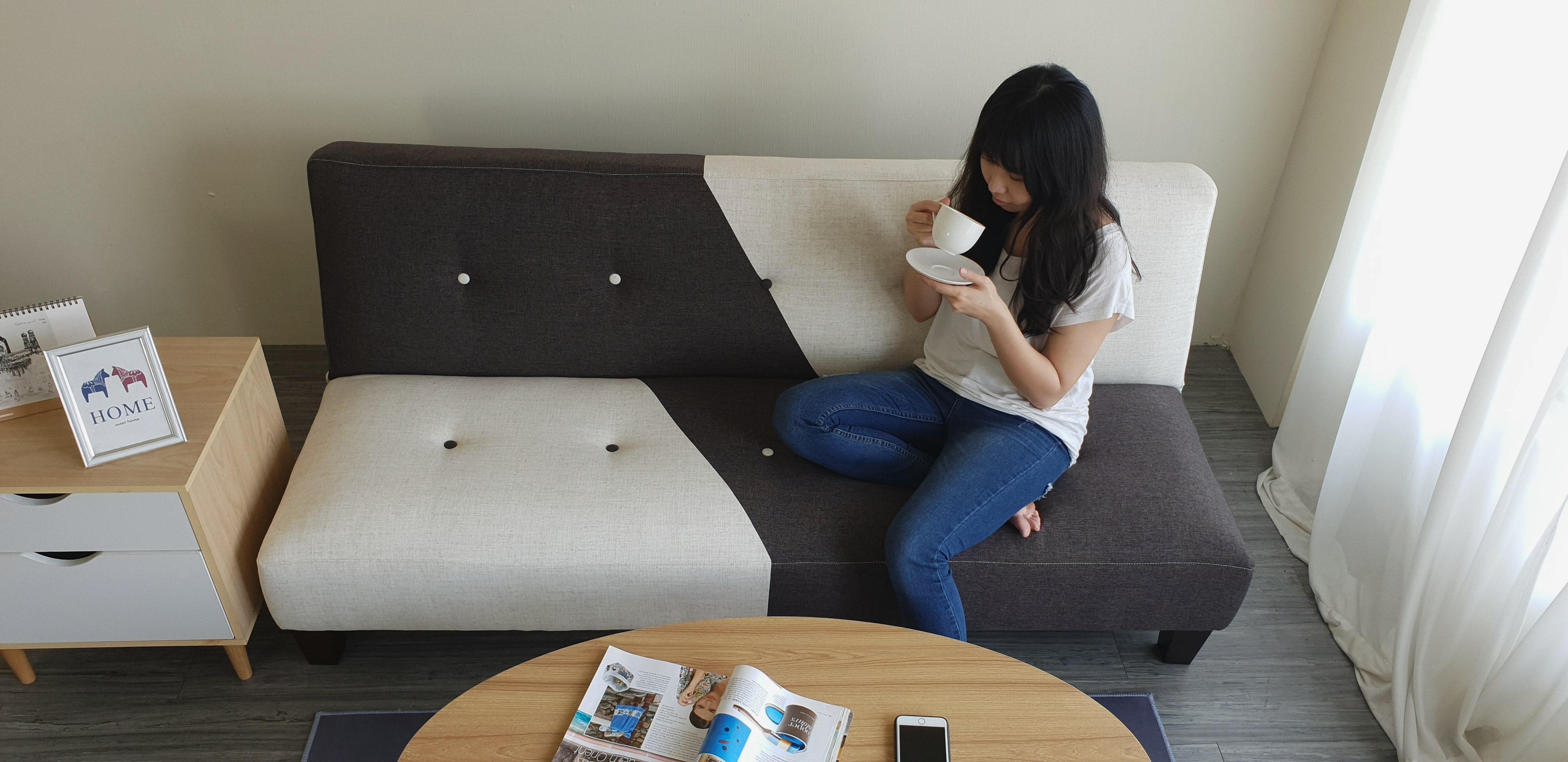 Sofa bed đa năng Juno sofa màu xám trắng