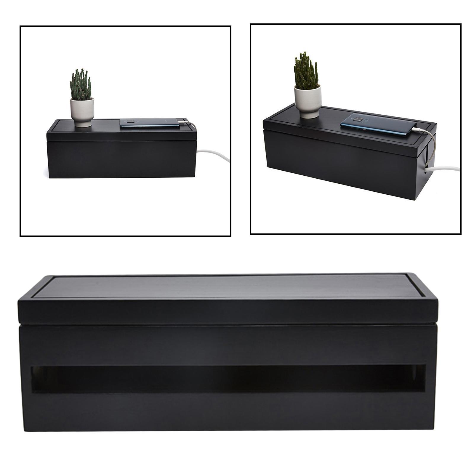 Cable Management Box Cord Organizer Wire Hide Charger Storage