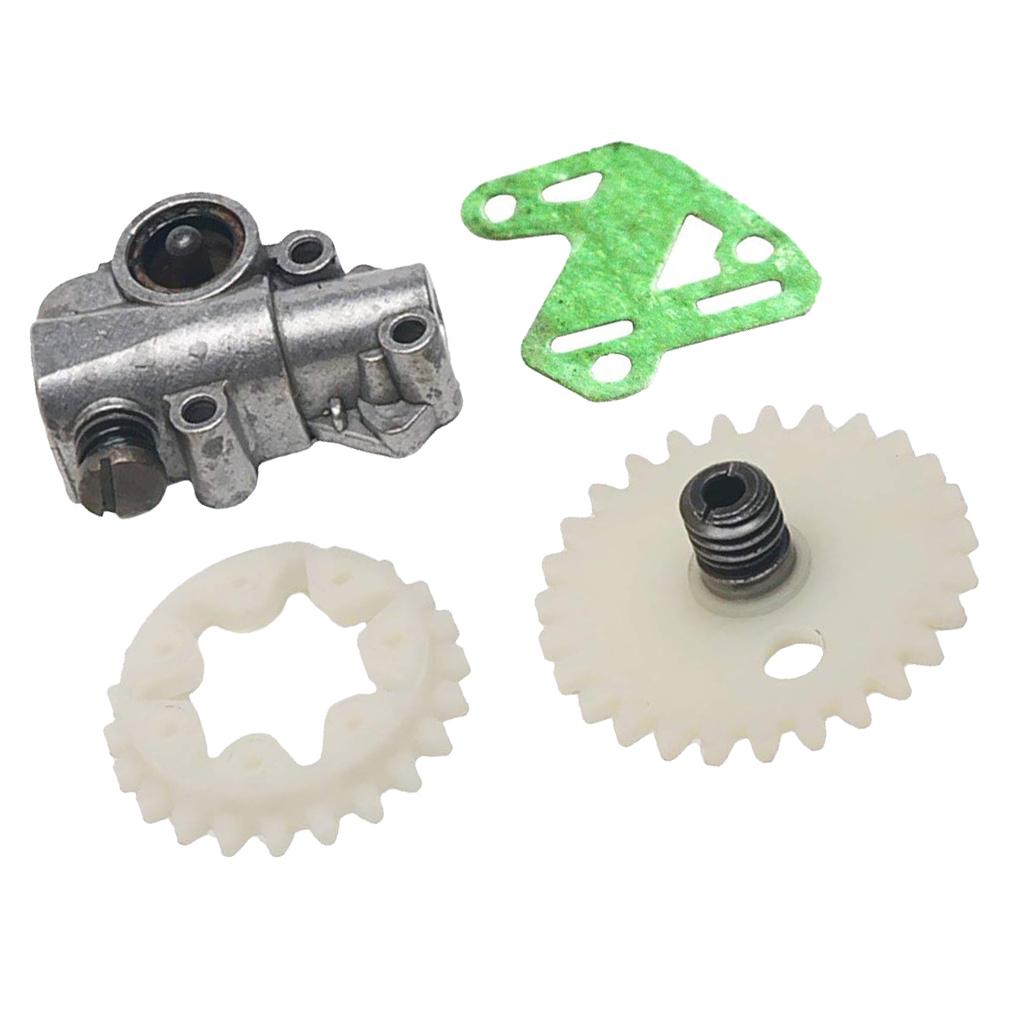 2xOil Pump Gasket Worm Gear Spur Wheel Fits For STIHL MS028 038 048 380 381