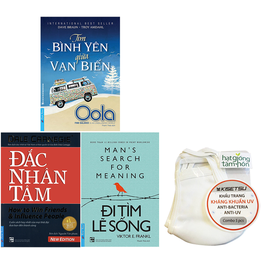 Combo 3 Tựa Sách: Đi Tìm Lẽ Sống + Tìm Bình Yên Giữa Vạn Biến + Đắc Nhân Tâm