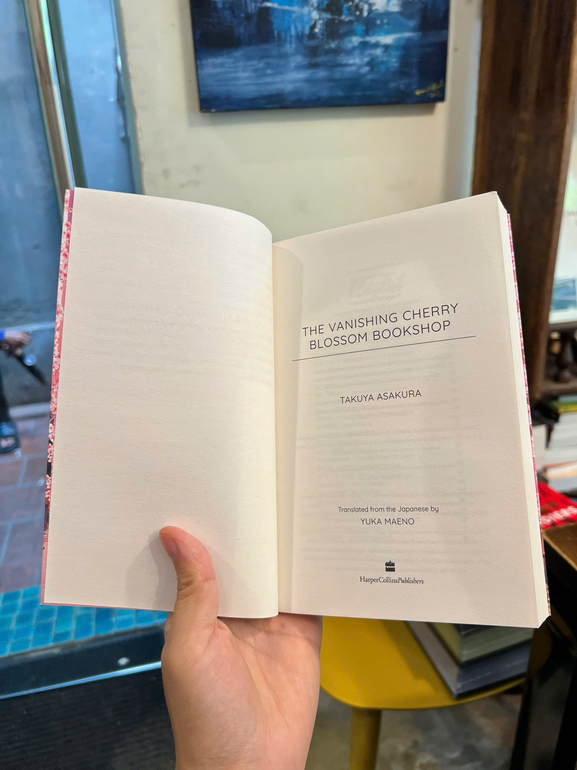 Sách - The Vanishing Cherry Blossom Bookshop by Takuya Asakura | Japanese Literature / Ngoại văn