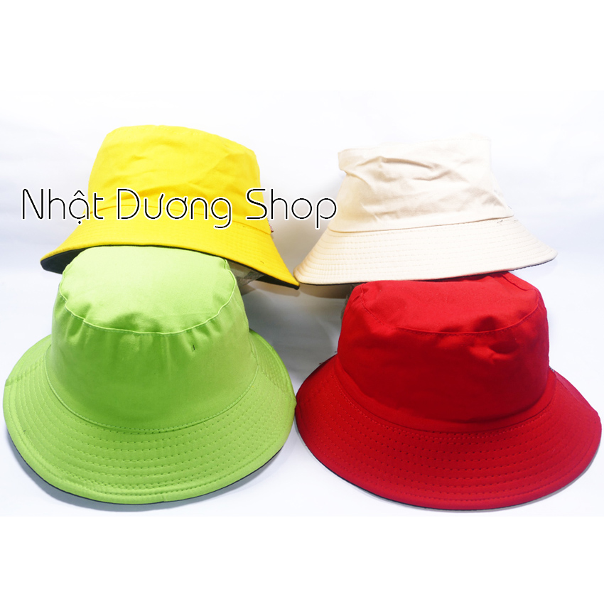 Nón BUCKET thêu Chữ 2 mặt độc đáo thích hợp cho cả nam và nữ với thiết kế sang trọng tinh tế