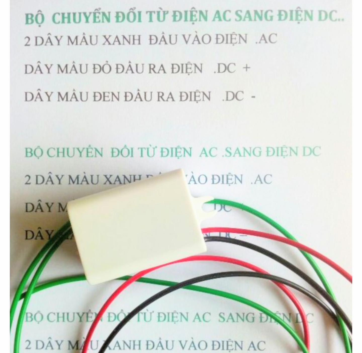 BỘ CHUYỂN ĐỔI TỪ ĐIỆN AC SANG ĐIỆN DC ĐỂ XÀI CHO CÁC MÁY BÓNG ĐÈN LED LOẠI TỐT