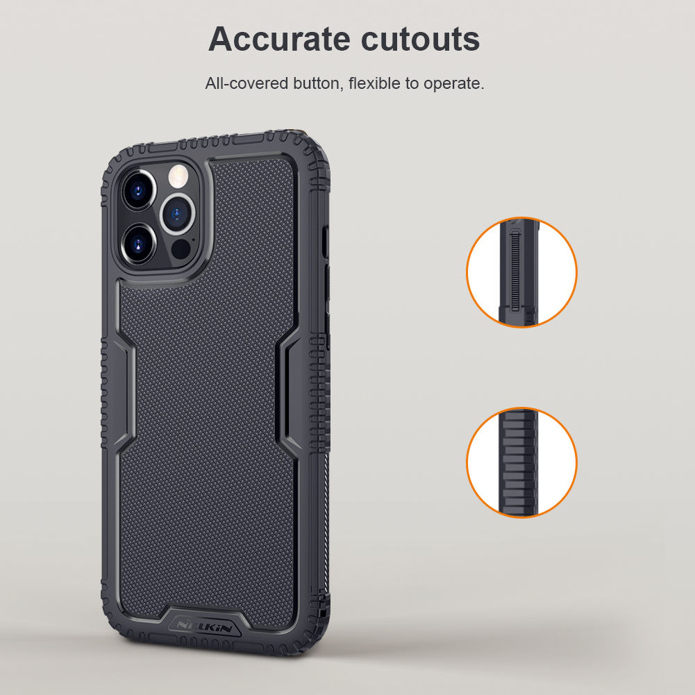 Ốp lưng chống sốc tản nhiệt hiệu Nillkin RIICH TPU cho iPhone 12 / iPhone 12 Pro / iPhone 12 Pro Max hỗ trợ tản nhiệt cho điện thoại, trang bị khả năng chống sốc cực tốt - Hàng chính hãng