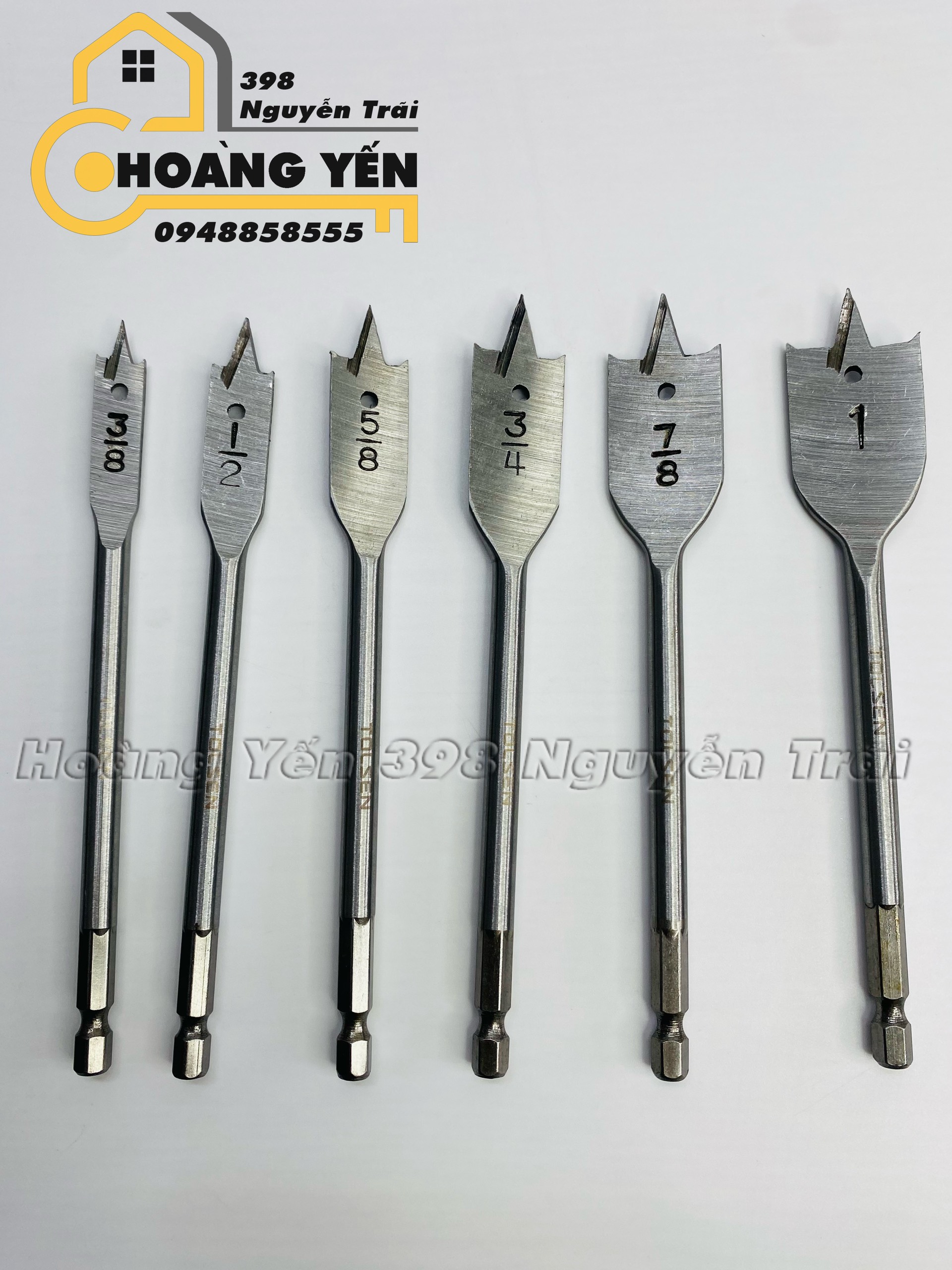 Bộ 6 Mũi Khoan Gỗ Tolsen 75656 - Bạc