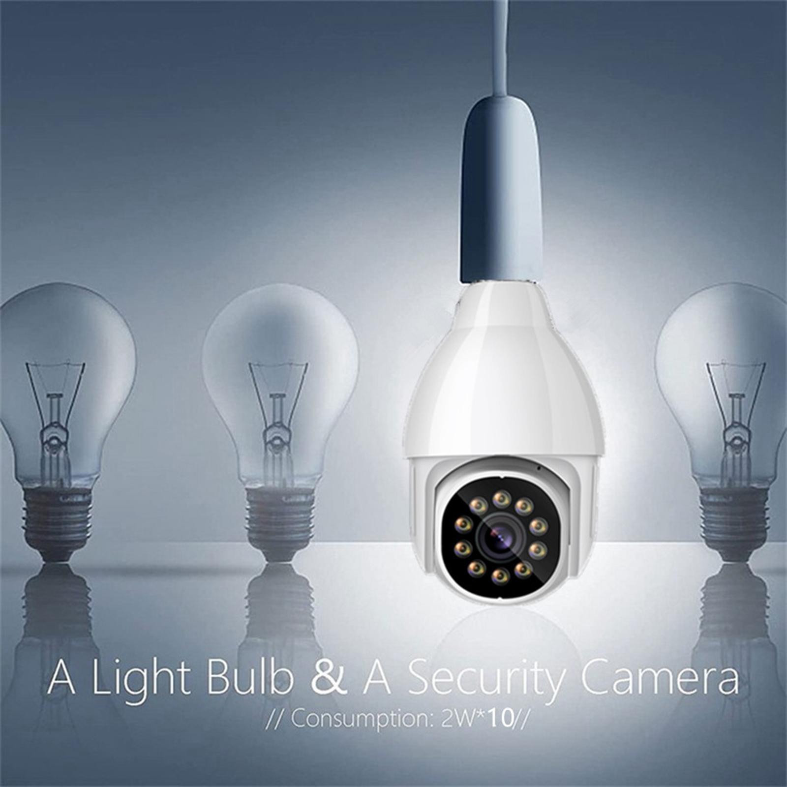 Bulb Shape 2MP E27 WiFi Wireless  Camera IP Camera for