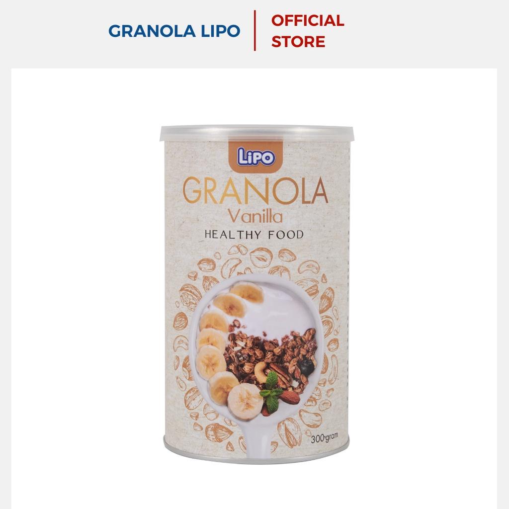 Ngũ cốc dinh dưỡng Granola Lipo 300g vị Vani