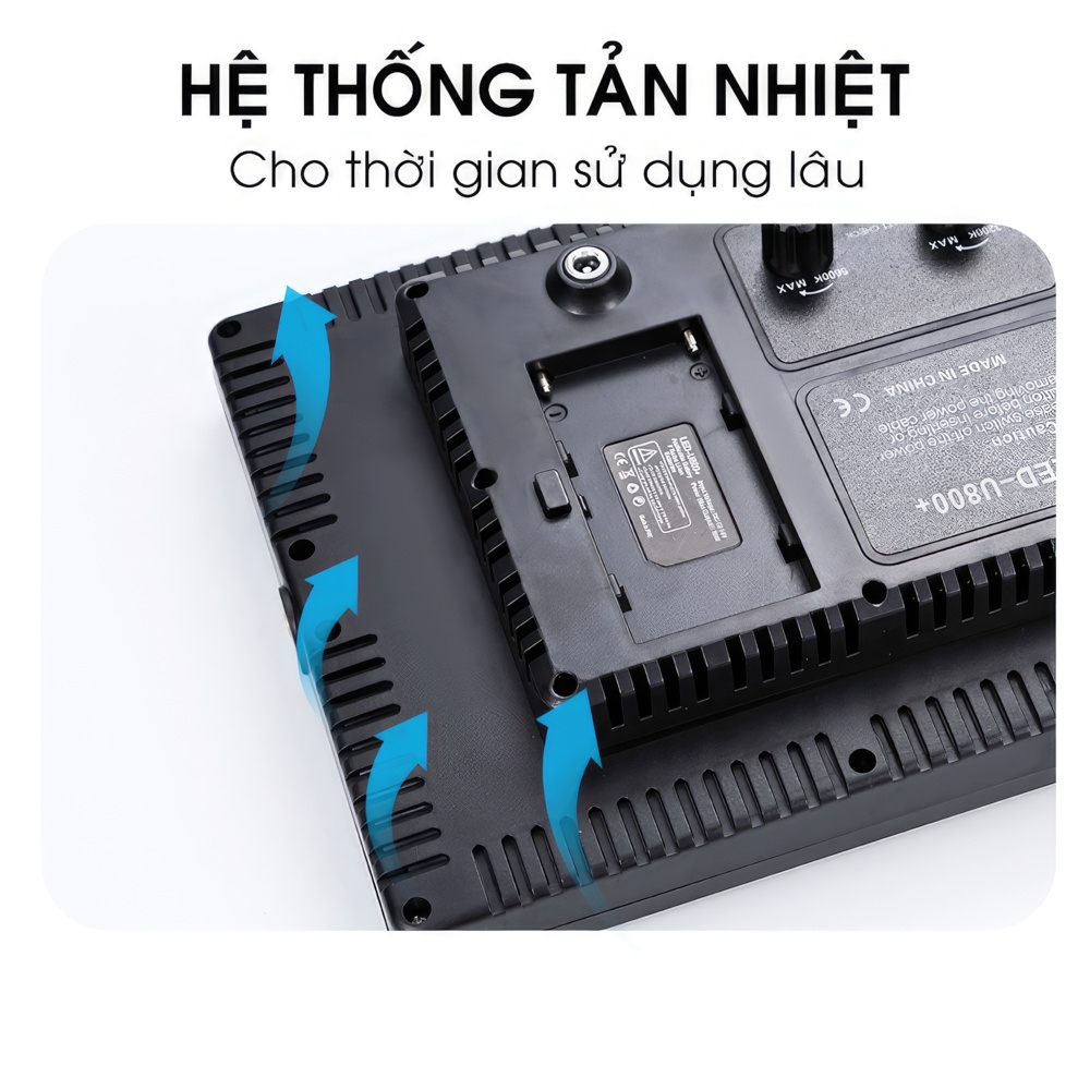ĐÈN LED TRỢ SÁNG QUAY VIDEO CHỤP HÌNH 50W U800+