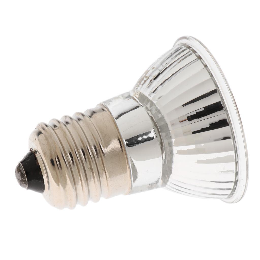 2pcs 50W E27 UVA+UVB Light Bulb Reptile Pet Terrarium Brooder Heater Lamp