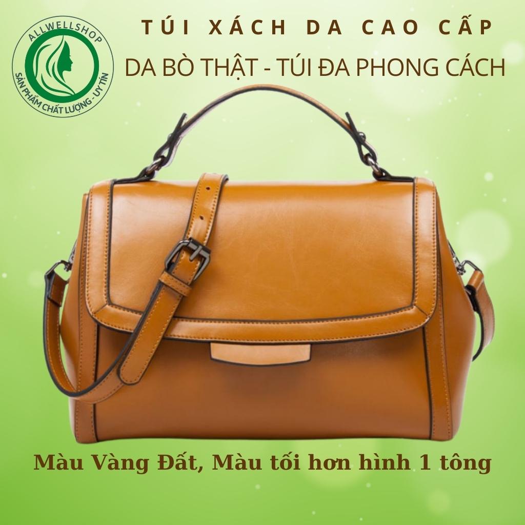 Túi xách nữ Da Bò 100% Cao Câp  Vừa Túi đeo chéo, Cầm Tay - Thời trang Nhật Bản và Hàn Quốc kết hợp sản xuất