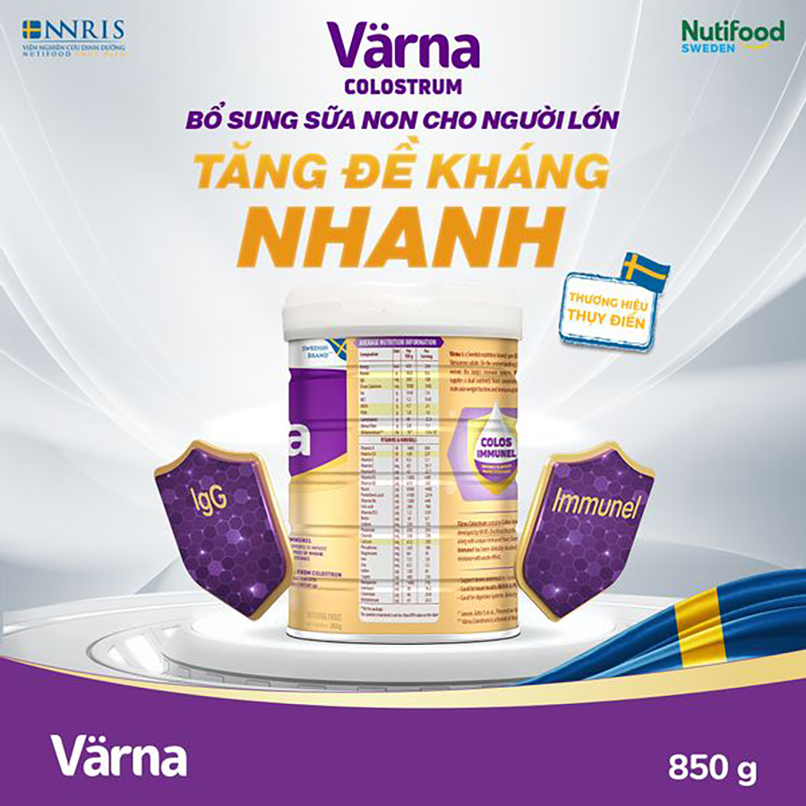 Sữa bột dinh dưỡng Varna Colostrum lon 850gr