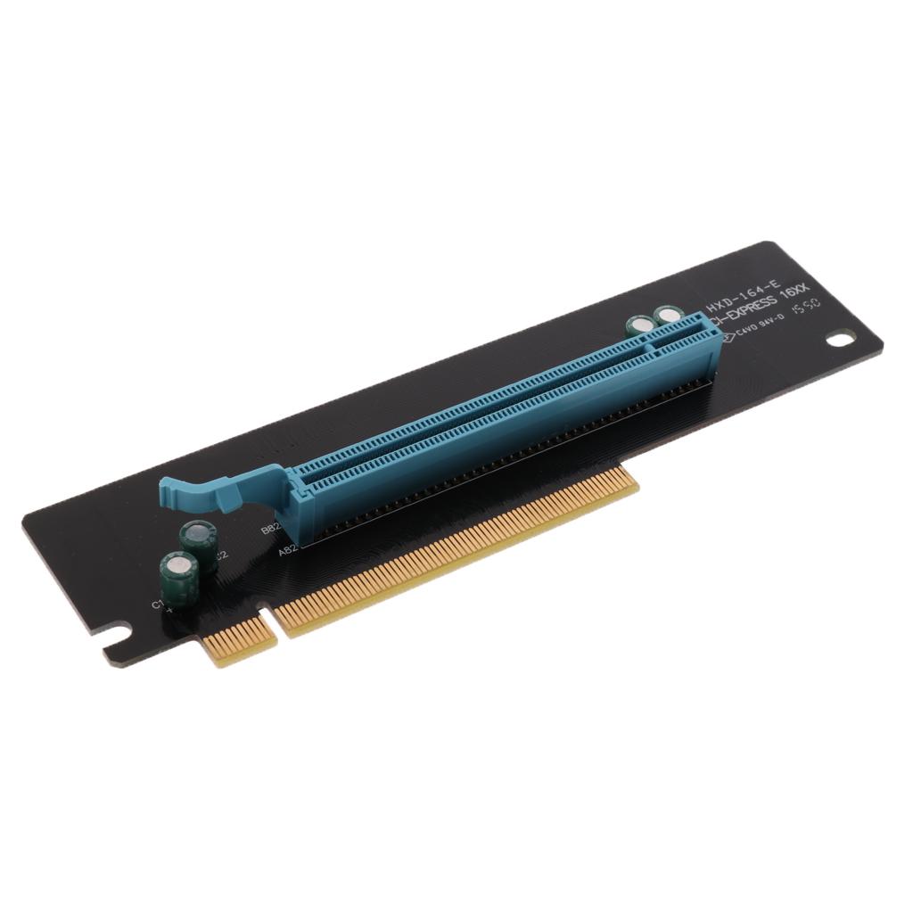 PCI Express 16x Riser Card 90 Degree Right Angle Riser Adapter Card for 2U