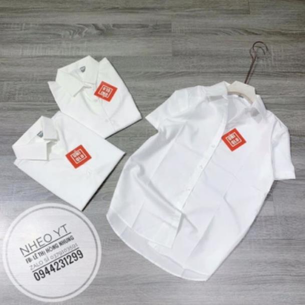 Áo sơ mi trắng tay cộc