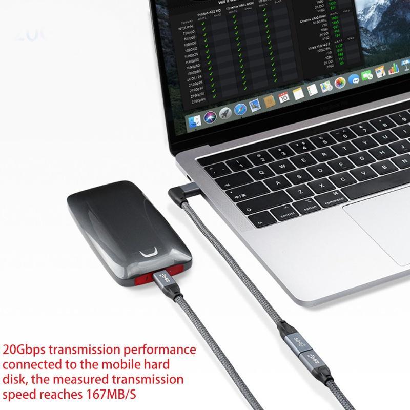 Dây cáp mở rộng USB 3.1 Type-C 100W PD 5A 4K 60Hz 10Gbps USB-C Gen 2