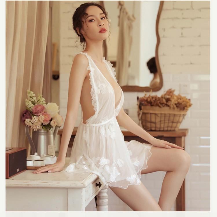 Váy ngủ sexy ren hoa nữ hoàng quyến rũ B1027