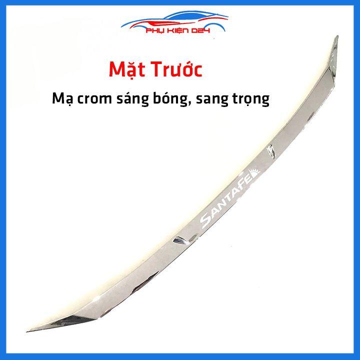 Ốp trang trí mặt ca lăng, calang Santafe 2019-2020-2021-2022 ốp phía trước capo trang trí làm đẹp xe
