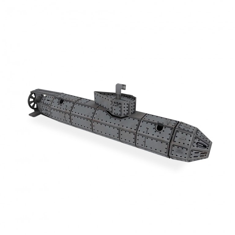 BỘ LĂP RÁP MÔ HÌNH GIẤY 3D TẦU NGẦM CỦA HÃNG SASSI JUNIOR 3D MODELING SUBMARINE