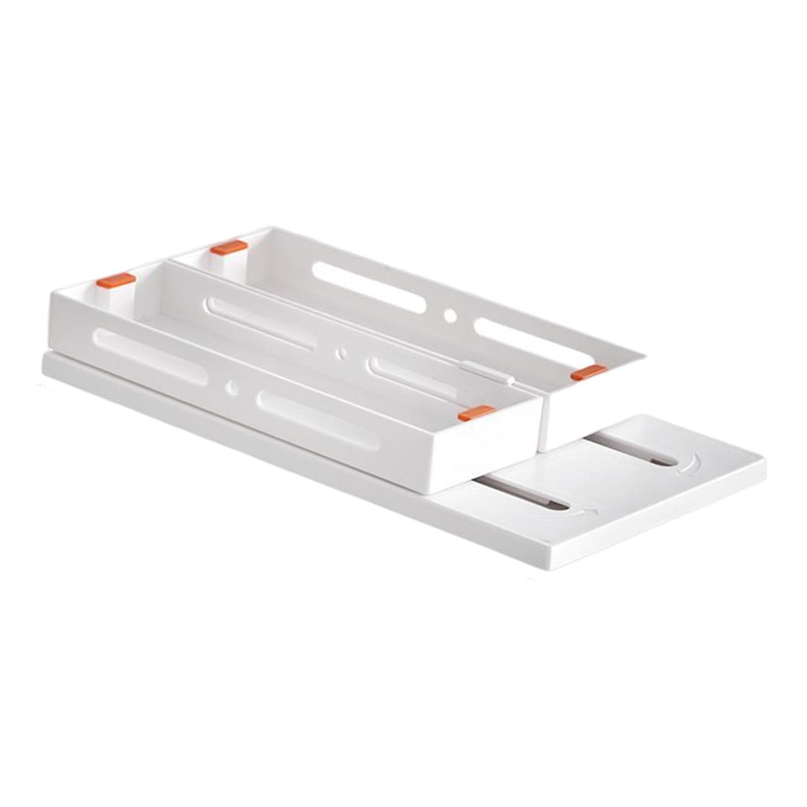 Sliding Spice Rack Organizer Pull Out Single White