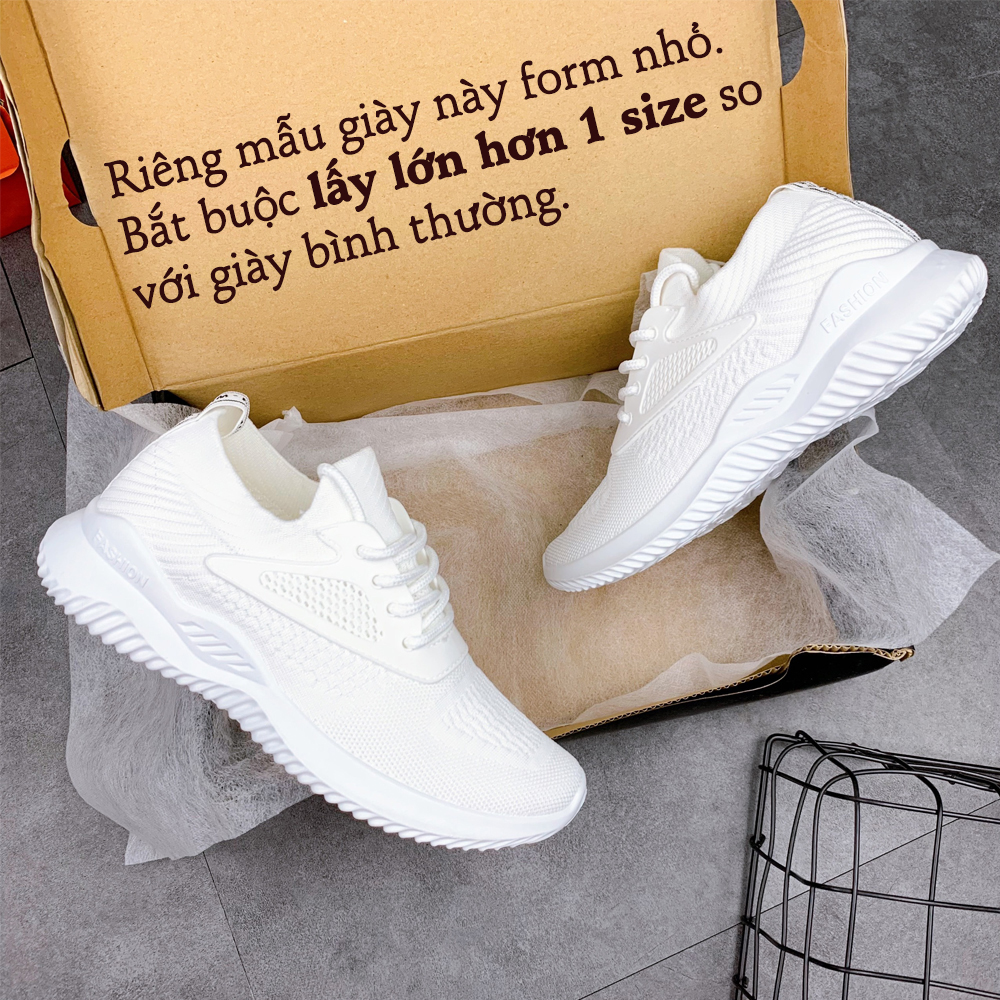 Giày thể thao sneaker nữ màu trắng đế êm nhẹ thoáng khí thương hiệu ZAVAS - S393 - Hàng chính hãng