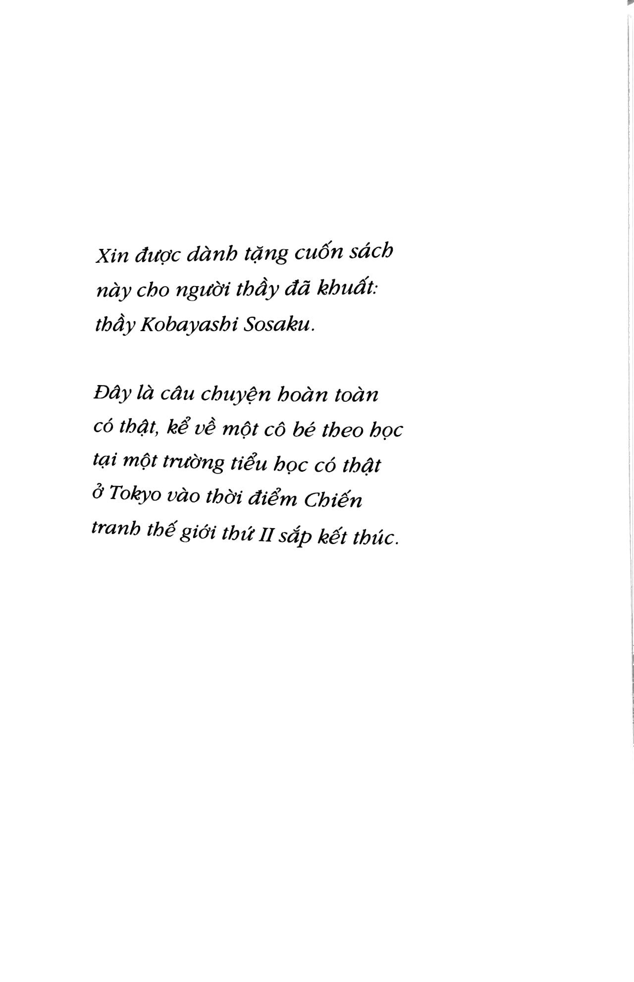 Totto-chan Bên Cửa Sổ