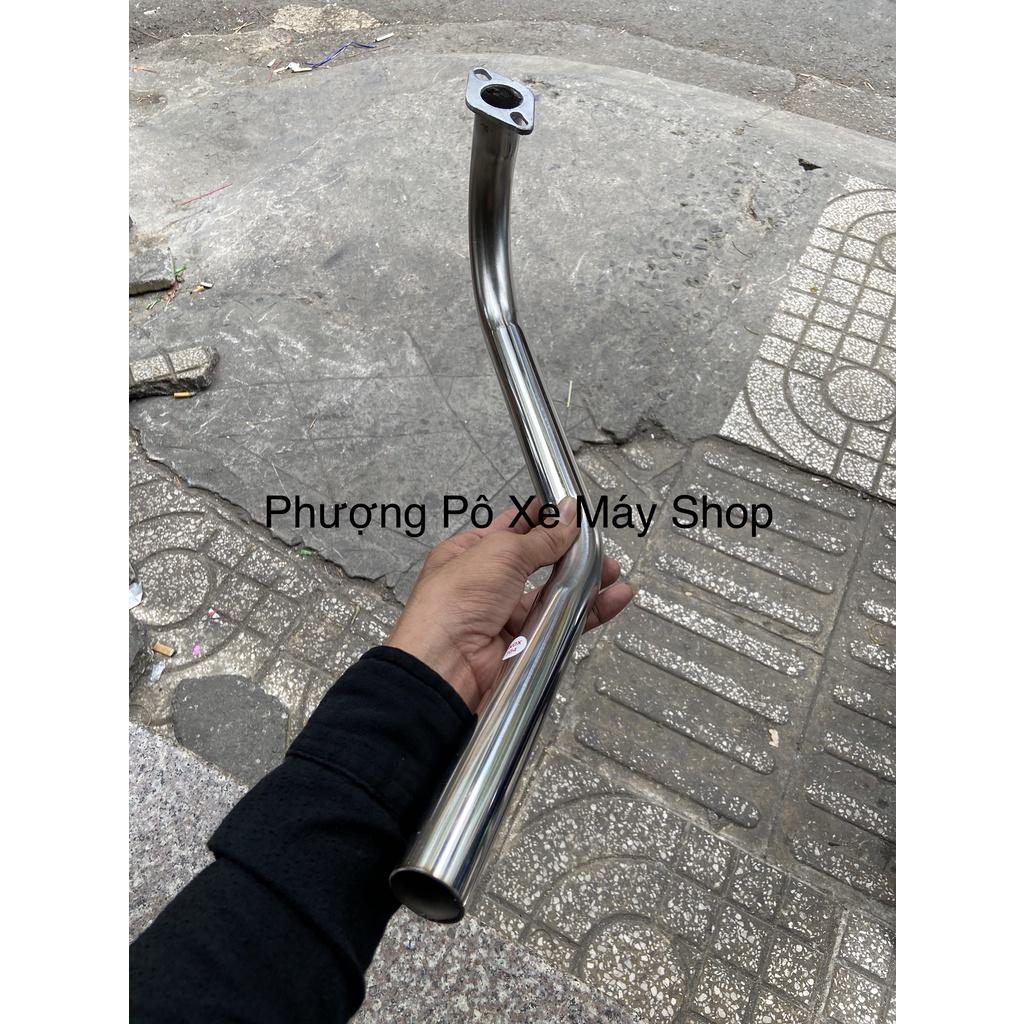Cổ pô inox 304 phi 32 đi PXL-65 TD gắn Din gắn lon cho xe máy