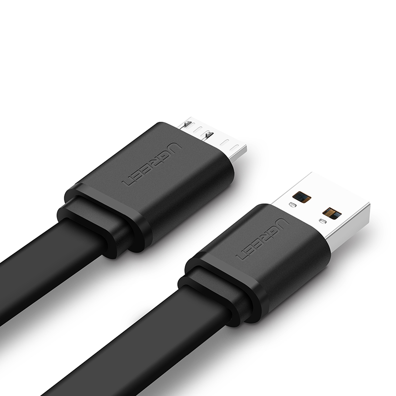 Dây USB micro 3.0 dẹt dùng cho SS Note 3/S4/S5 UGREEN US130 - Hàng chính hãng