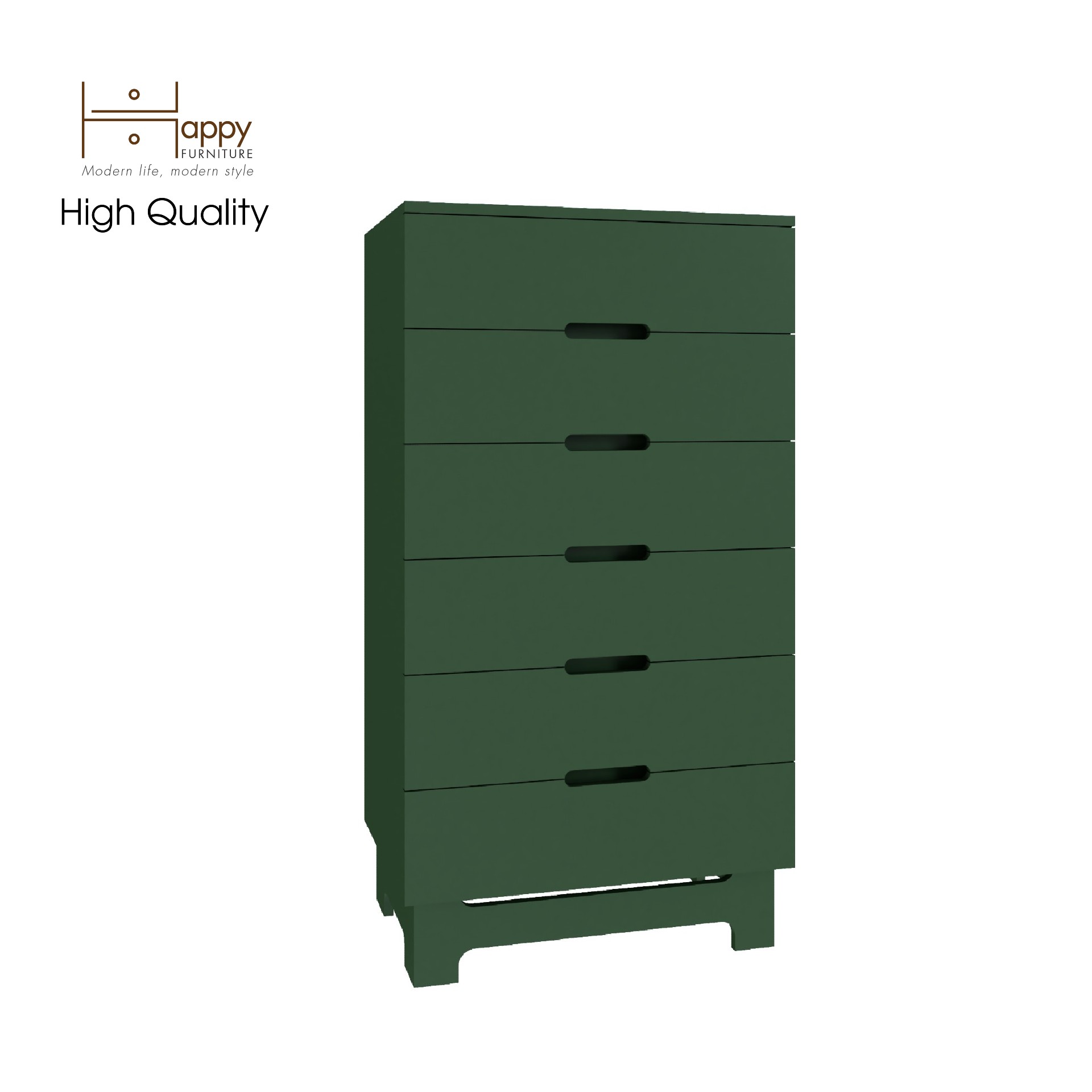 [Happy Home Furniture] MOLLY, Tủ lưu trữ 6 ngăn kéo, 64cm x 45cm x 120cm ( DxRxC), THK_105
