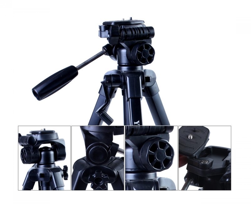 Chân Máy Ảnh Tripod Yunteng VCT - 668 - Hàng Nhập Khẩu