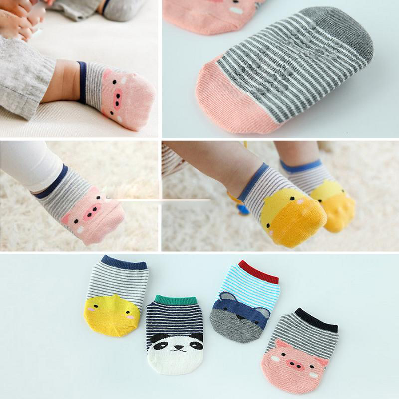 Tất / vớ trẻ em cổ thấp xuất Hàn cực dễ thương cho bé từ 0-10 tháng - Set 03 Đôi