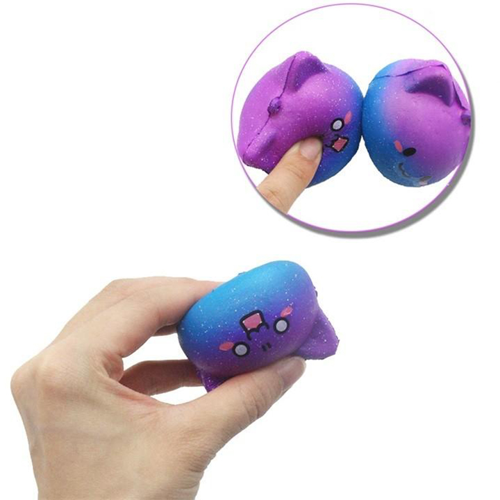 Combo 4 móc khóa squishy galaxy mini - Giao mẫu ngẫu nhiên