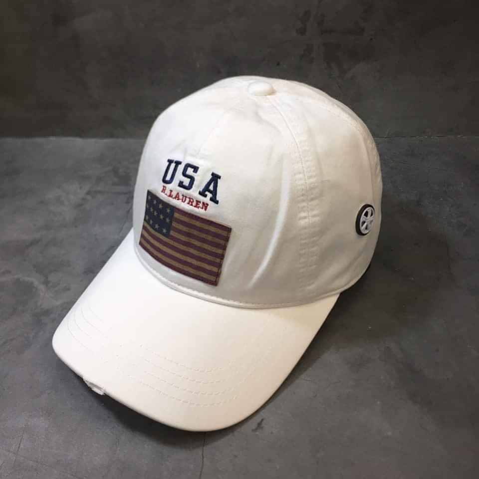 Mũ Lưỡi Trai Kaki Thêu USA Full Tem FORM Chuẩn Khoá Gài Thời Trang Cao Cấp