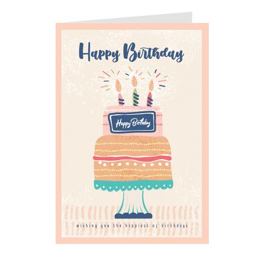 Thiệp sinh nhật Birthday - Thiệp Grey 10x15cm - 10BD41