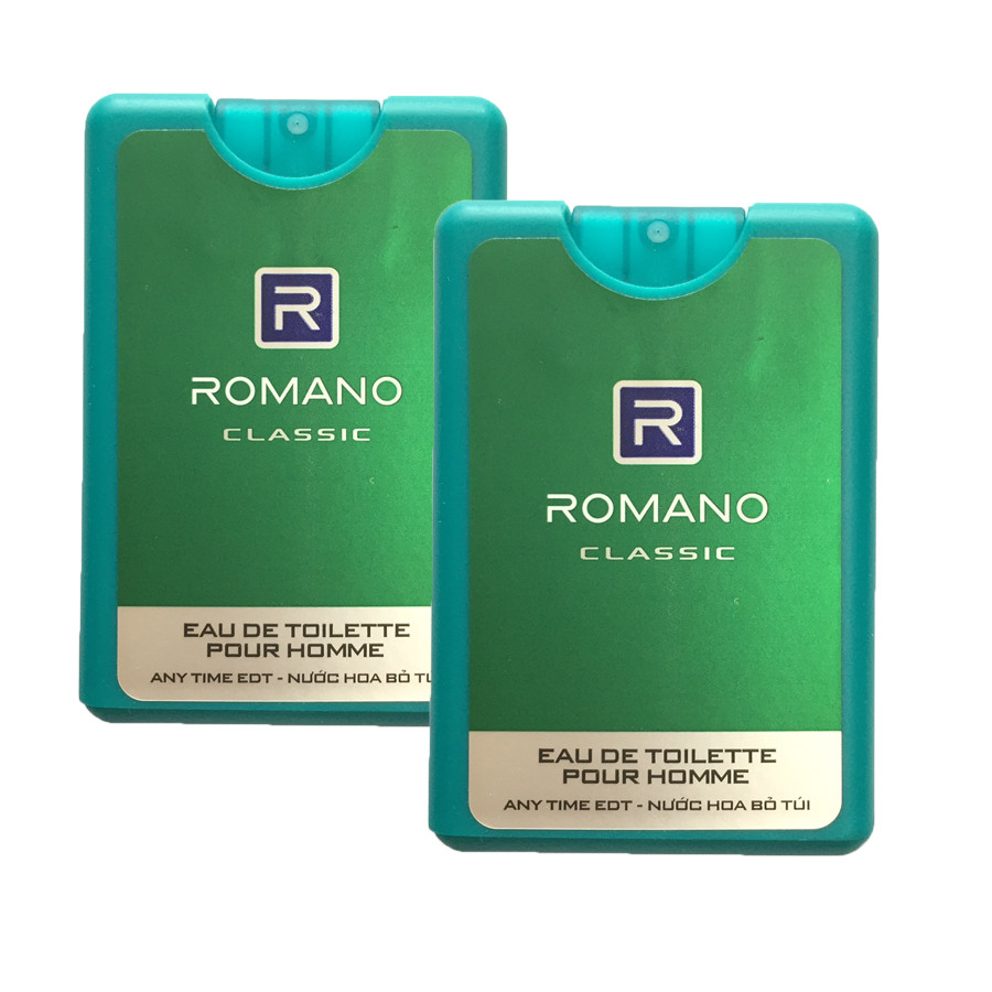 Bộ 2 Chai nước Hoa Romano Classic (18ml*2)