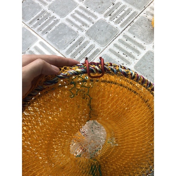 Lợp_Lờ_Lồng Lò Xo gấp gọn bẫy tôm cua cá hai đầu 63x30