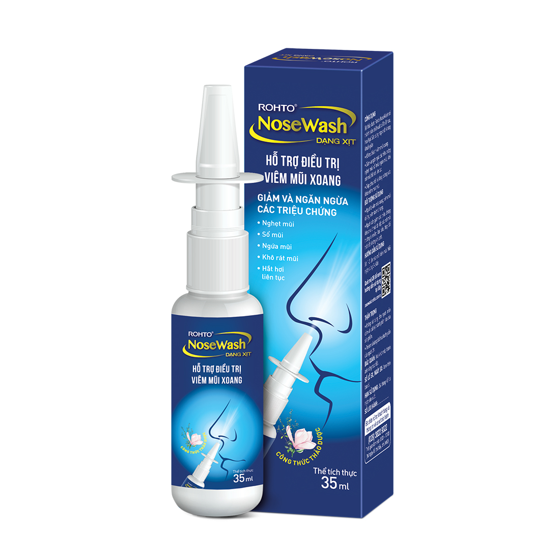 Xịt vệ sinh mũi Rohto NoseWash (35ml)