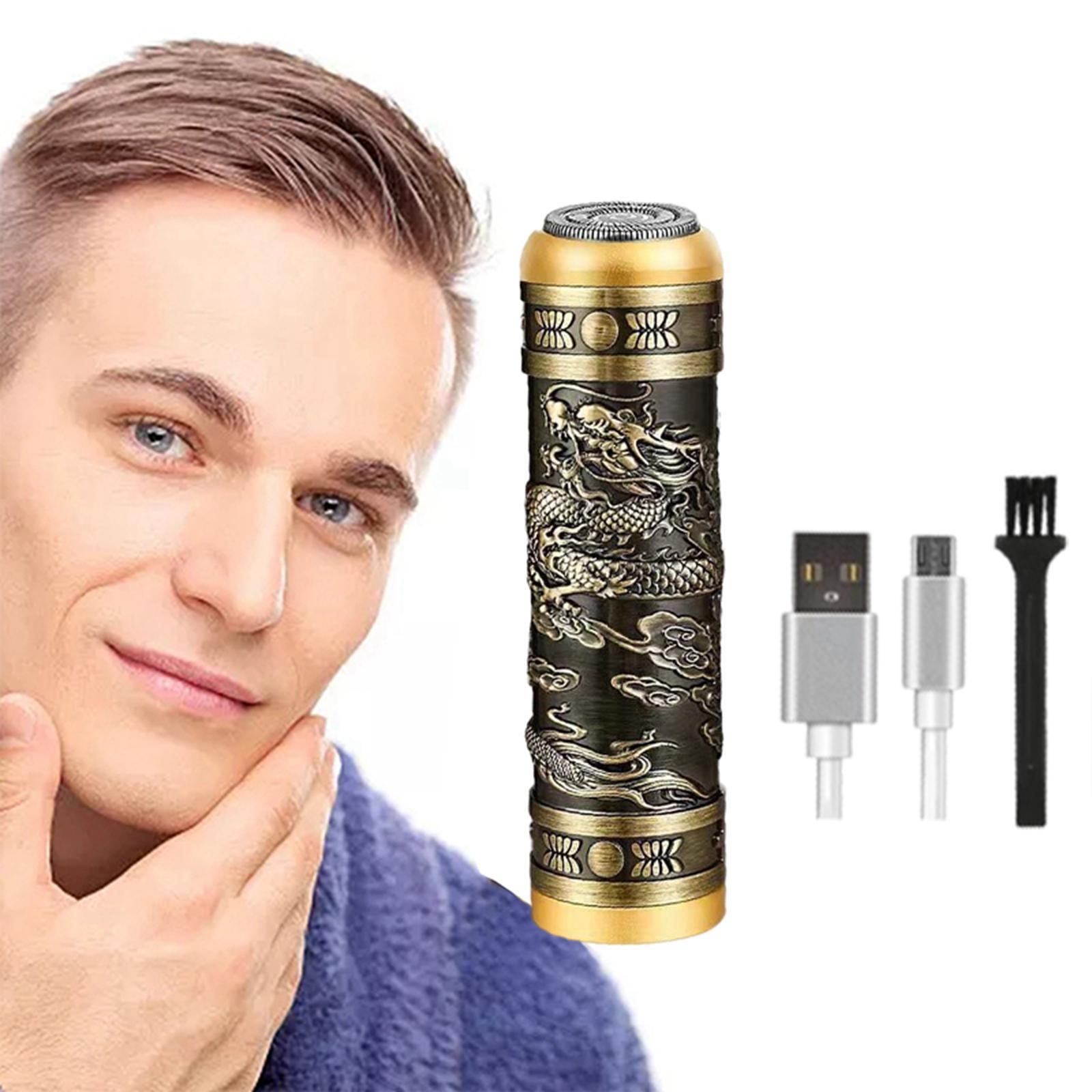 Compact Mini Electric Razor, Cordless Shaving Machine, Wet and Dry Use, Beard Trimmer, Rechargeable Small Waterproof Shaver for Trip Home Travel