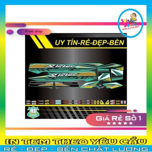 Tem rời Sirius xăng cơ V13