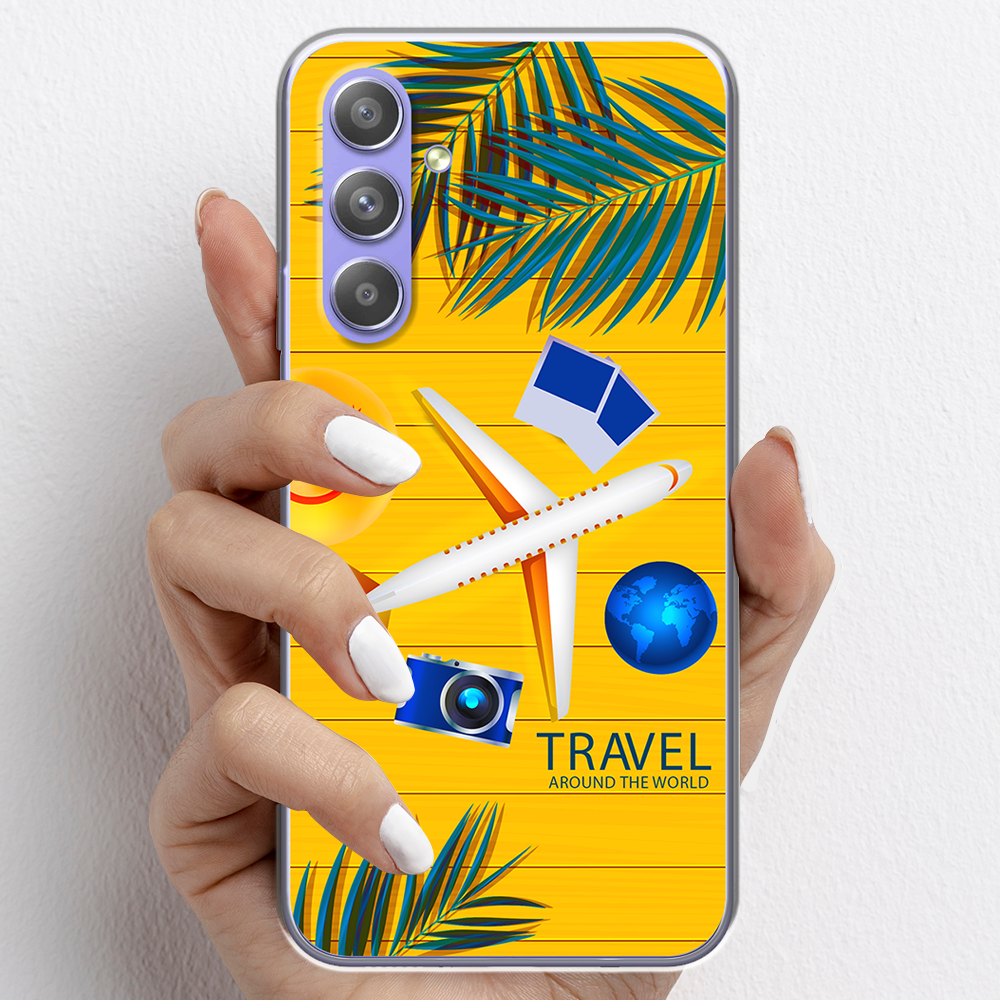 Ốp lưng cho Samsung Galaxy A54 nhựa TPU mẫu Máy bay