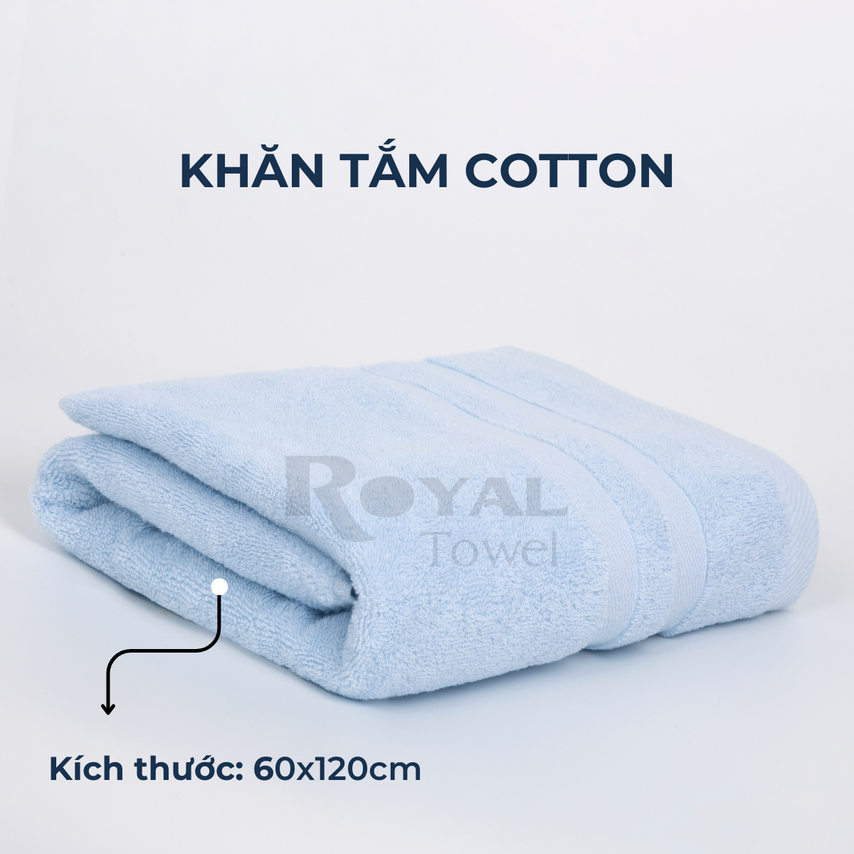 Bộ 2 khăn tắm cotton cao cấp dành cho gia đình, siêu thấm hút, mềm mại, kháng khuẩn