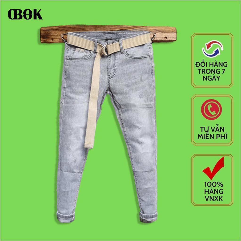 Quần Jean Nam Ống Côn , Quần Bò Nam Đẹp Cao Cấp 2021 OBOK Fashion QJN3349