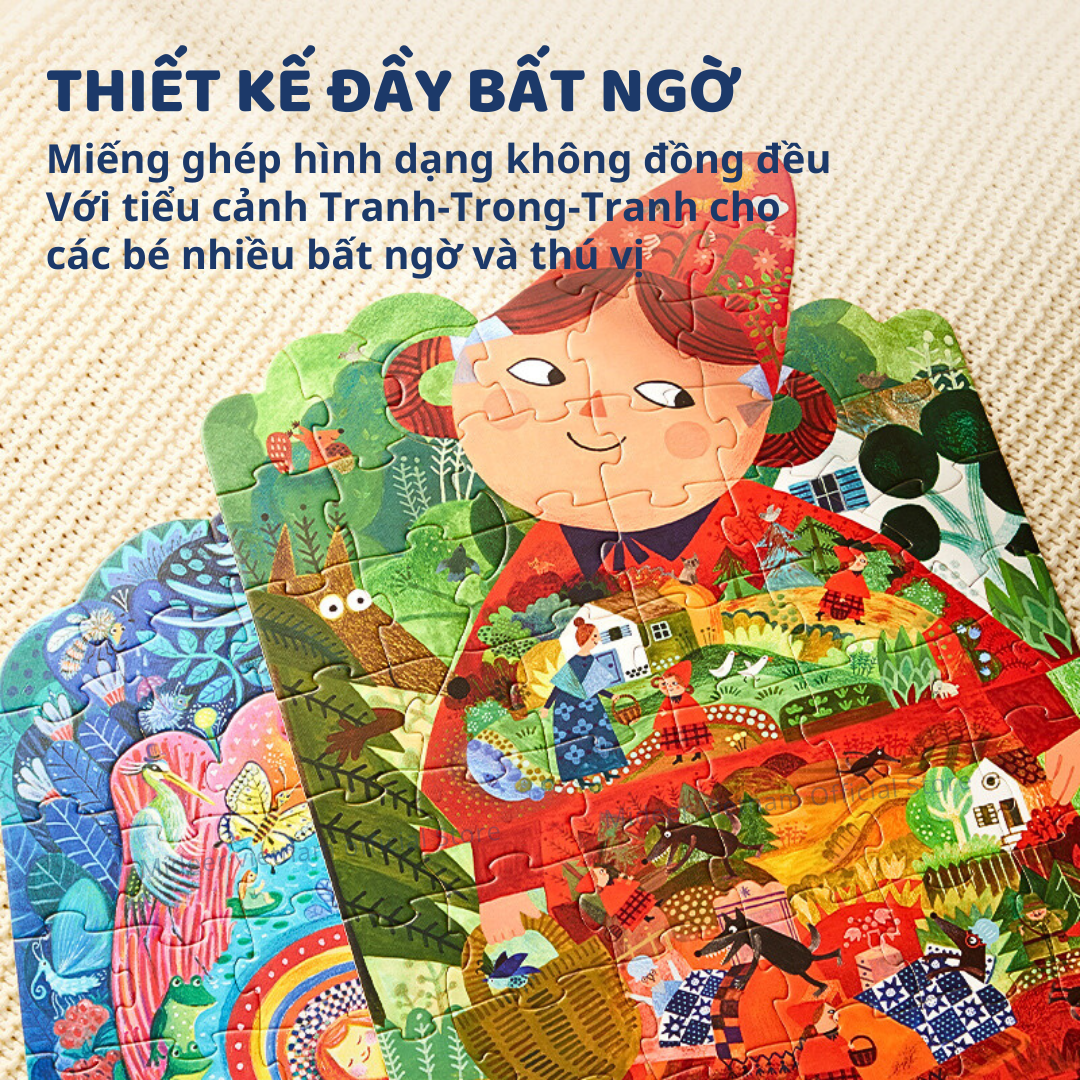 Xếp hình truyện cổ tích mideer Artist Fairytale Puzzle, Đồ chơi giáo dục trẻ em
