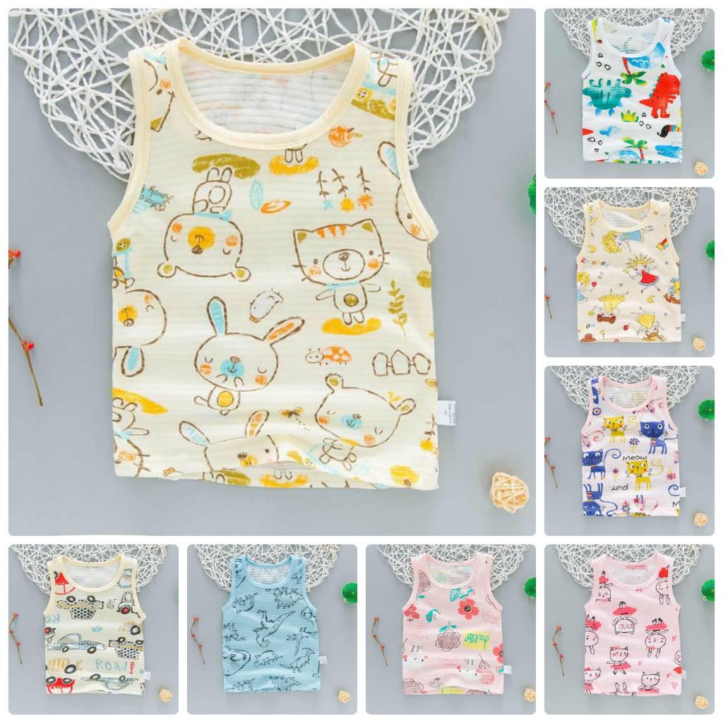 Áo cotton sợi tre cực thấm mồ hôi cho bé từ 8 đến 25kg