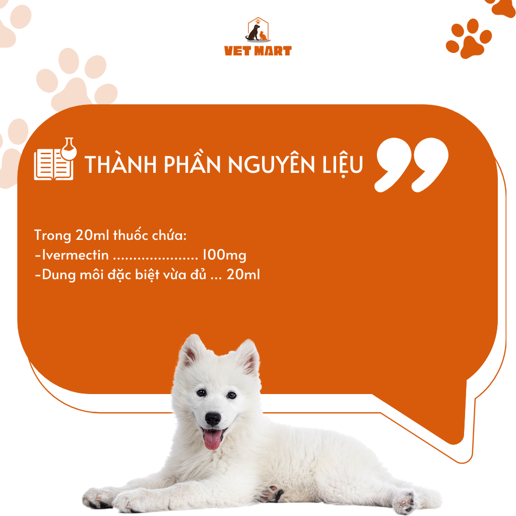 Lọ Nhỏ Trị Ve, Bọ Chét, Bọ Mạt Cho Thú Cưng - five Butomec for pet 20ml